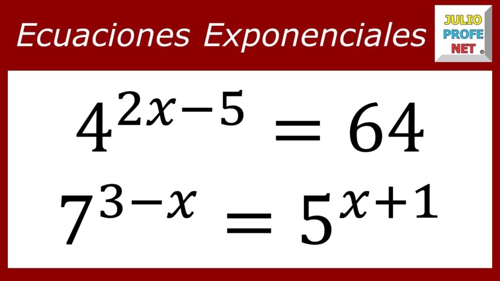 Ecuación Exponencial