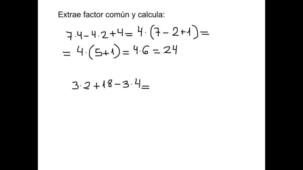 Extraer Factor Común