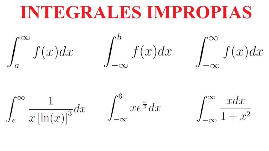 Integrales Impropias