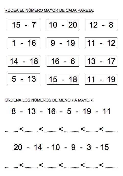 Números y operaciones