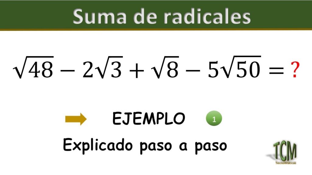 Operaciones Radicales