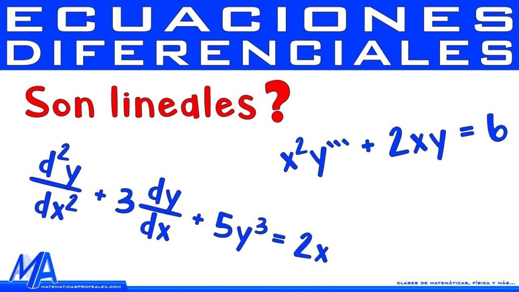 Ecuaciones Diferenciales Lineales