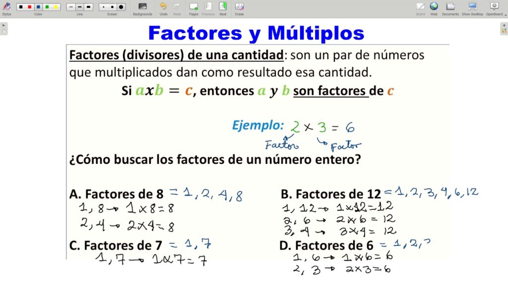 Factores y Múltiplos